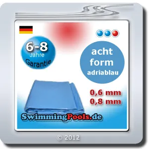 Achtform Stahlwandpool Komplett-Set 525 x 320 x 120 cm